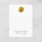 Jewelry Holder Earring Display Business Logo Visitenkarte (Vorderseite)