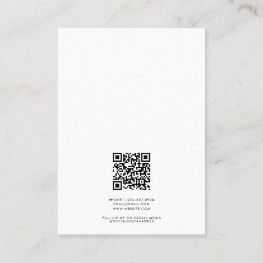 Jewelry Holder Earring Display Business Logo Visitenkarte (Rückseite)