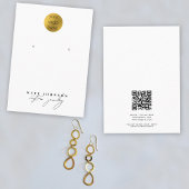 Jewelry Holder Earring Display Business Logo Visitenkarte