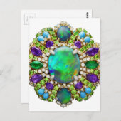 Jewelry Mandala Postkarte (Vorne/Hinten)