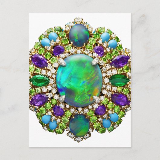 Jewelry Mandala Postkarte (Vorderseite)