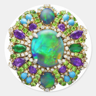 Jewelry Mandala Runder Aufkleber