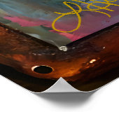 Jewels And Stained Glass Heart Steampunk Series Poster (Ecke)