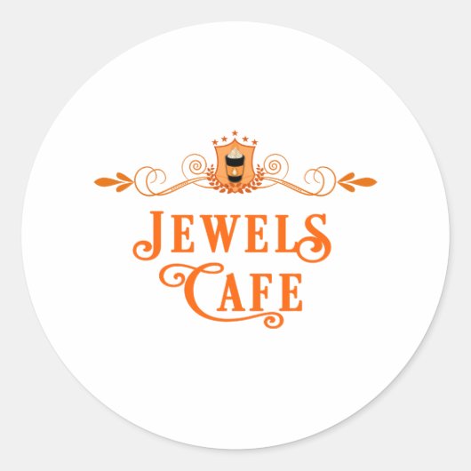 Jewels Cafe Aufkleber (Vorderseite)