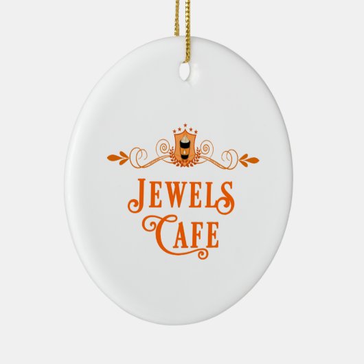 Jewels Cafe Weihnachtsdekoration Keramik Ornament (Rechts)