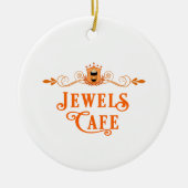Jewels Cafe Weihnachtsdekoration Keramik Ornament (Vorne)