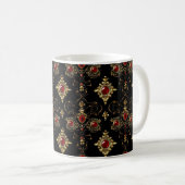 Jewels Elegant Pattern Kaffeetasse (VorderseiteRechts)