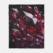 Jewels Gemstone Ruby Crystal Fleecedecke (Vorderseite)