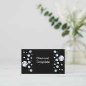 Jewels Kristall Diamond Business Cards Visitenkarte (Stehend Vorderseite)