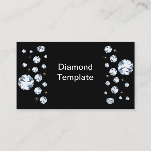Jewels Kristall Diamond Business Cards Visitenkarte (Vorderseite)