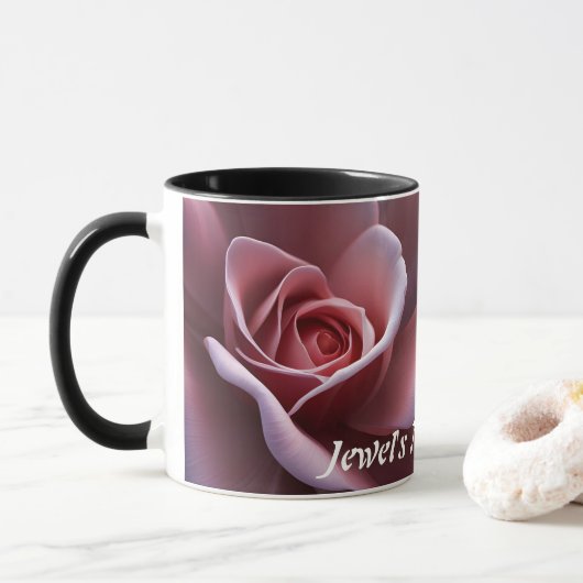 Jewel's Morning Tea Personalisiert anpassbar Tasse (Mit Donut)
