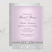 Jewels & Pearls Bridal Dusche Einladung (Vorne/Hinten)