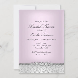 Jewels & Pearls Bridal Dusche Einladung