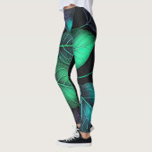 Jeweltone Blätter Leggings (Links)