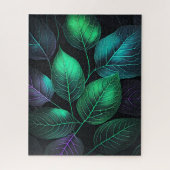 Jeweltone Blätter Puzzle (Vertikal)