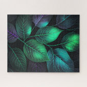 Jeweltone Blätter Puzzle (Horizontal)