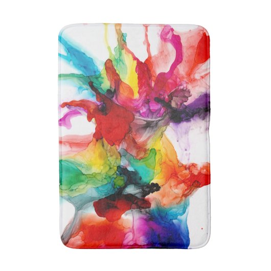 Jeweltone Prism - Aquarell Badematte (Vorderseite Vertikal)