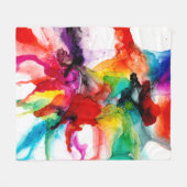 Jeweltone Prism - Aquarell Fleecedecke (Vorderseite (Horizontal))