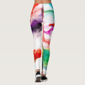 Jeweltone Prism - Aquarell Leggings (Rückseite)