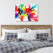 Jeweltone Prism - Aquarell Leinwanddruck (Insitu (Schlafzimmer))