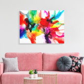 Jeweltone Prism - Aquarell Leinwanddruck (Insitu (Wohnzimmer))