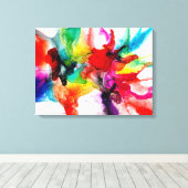 Jeweltone Prism - Aquarell Leinwanddruck (Insitu (Holzboden))