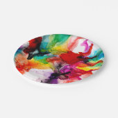 Jeweltone Prism - Aquarell Pappteller (Schrägansicht)