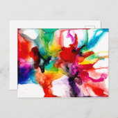 Jeweltone Prism - Aquarell Postkarte (Vorne/Hinten)