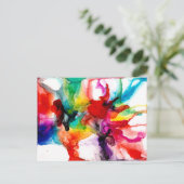 Jeweltone Prism - Aquarell Postkarte (Stehend Vorderseite)