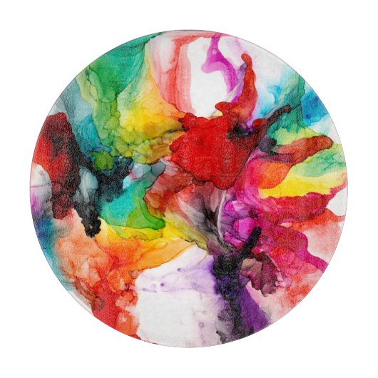 Jeweltone Prism - Aquarell Schneidebrett (Vorderseite)