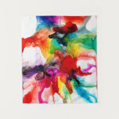 Jeweltone Prism - Aquarell Wandteppich (Vorderseite)