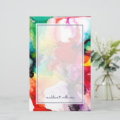 Jeweltone Prism - Wasserfarbe Briefpapier (Stehend Vorderseite)