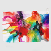 Jeweltone Prism - Wasserfarbe Golfhandtuch (Horizontal)