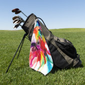 Jeweltone Prism - Wasserfarbe Golfhandtuch (Gras)