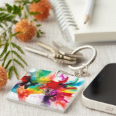 Jeweltone Prism - Wasserfarbe Schlüsselanhänger (Vorderseite rechts)