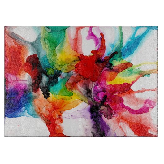 Jeweltone Prism - Wasserfarbe Schneidebrett (Vorderseite)