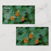 Jewelweed Nature Fotografy Business Card Visitenkarte (Vorne/Hinten)