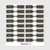 Jewerpreise-Barbell-Label für das Black & Gold Log Aufkleber (Blatt)