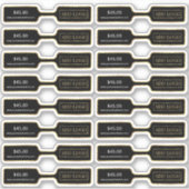 Jewerpreise-Barbell-Label für das Black & Gold Log Aufkleber (Vorderseite)