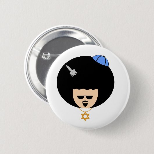 Jewfro Button (Vorne & Hinten)