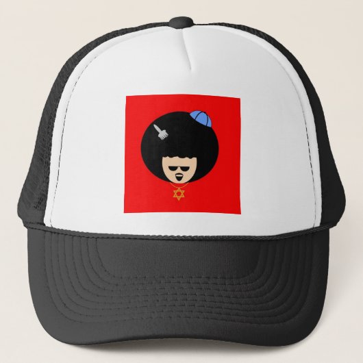 Jewfro Truckerkappe (Vorderseite)