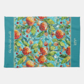 Jewish Al Netilat Yadayim Pomegranate Handwäsche Geschirrtuch (Horizontal)