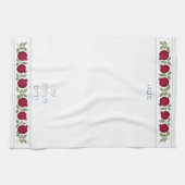 Jewish Al Netilat Yadayim Pomegranate Handwäsche Geschirrtuch (Horizontal)