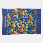 Jewish Al Netilat Yadayim Pomegranate Handwäsche Geschirrtuch (Horizontal)