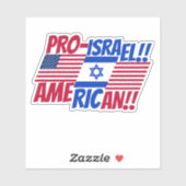 JEWISH-AMERICAN AUFKLEBER (Blatt)