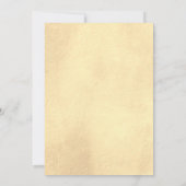 Jewish Blue und Gold Star von David Wedding Einladung (Rückseite)