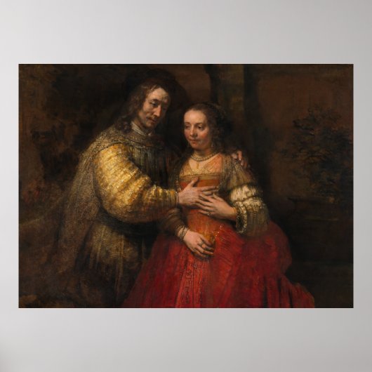 Jewish Bride Rembrandt van Rijn Poster (Vorne)