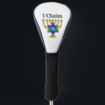 Jewish Candlesticks L'Chaim  Golf Headcover<br><div class="desc">Jüdische Candlesticks und traditionelle Personalisierte Geschenke und Bekleidung</div>