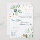 Jewish Chuppah Eucalyptus Gold Customizing (Rückseite)