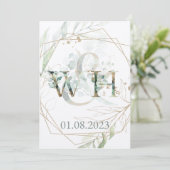 Jewish Chuppah Eucalyptus Gold Customizing (Stehend Vorderseite)